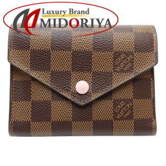 Louis Vuitton Ebene Tri Rose Portefeuille Victorine Wallet Brown - Picture 1 of 9